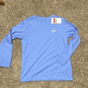 Nike Kids Long Sleeve Shirt in Light Blue